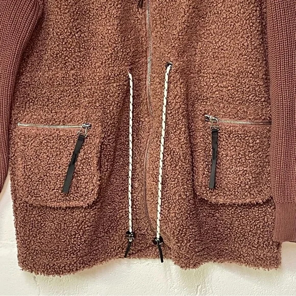 Varley Brown Textured Jacket - Picture 6 of 12
